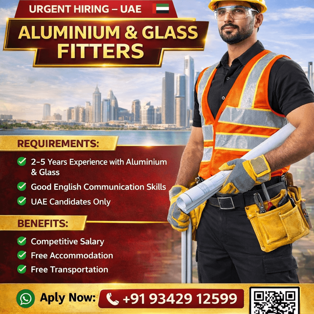 URGENT HIRING - UAE Aluminium & Glass Fitters