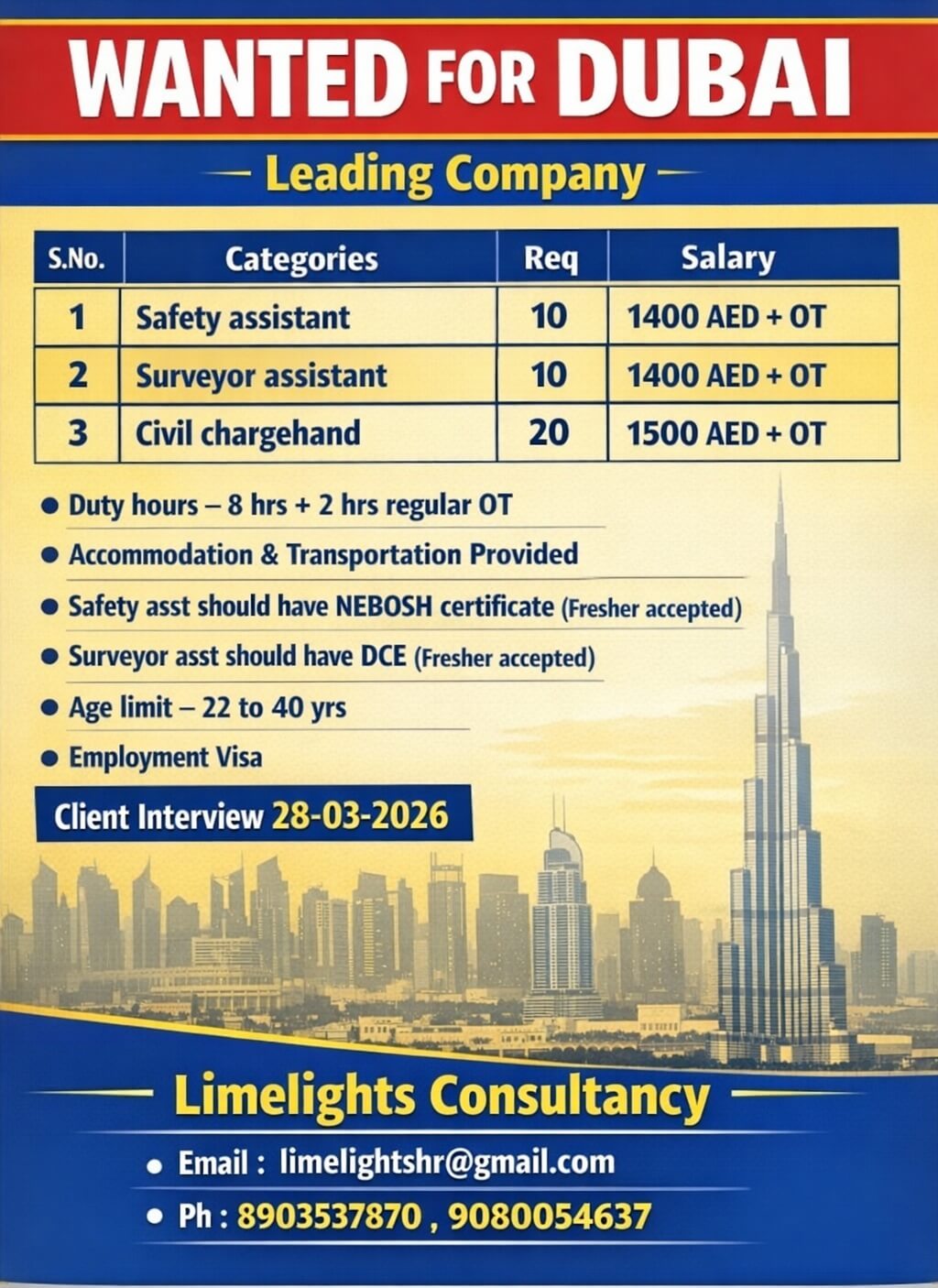 Wanted for Dubai Wanted for Dubai