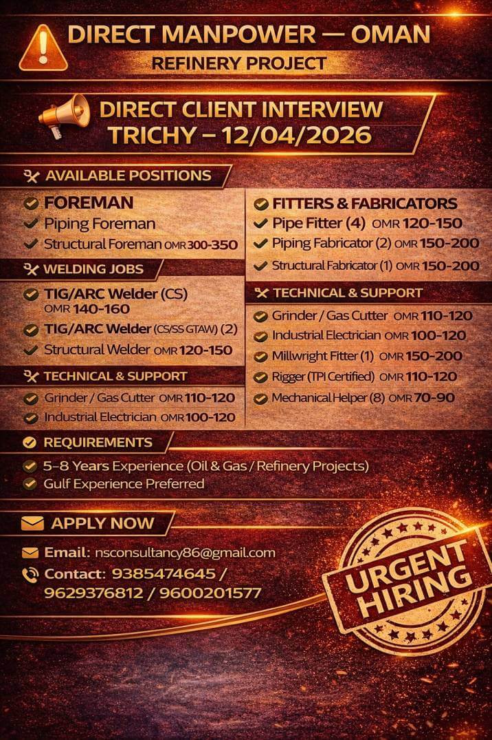 LEADING CONSTRUCTION COMPANY REQUIREMENT FOR OMAN