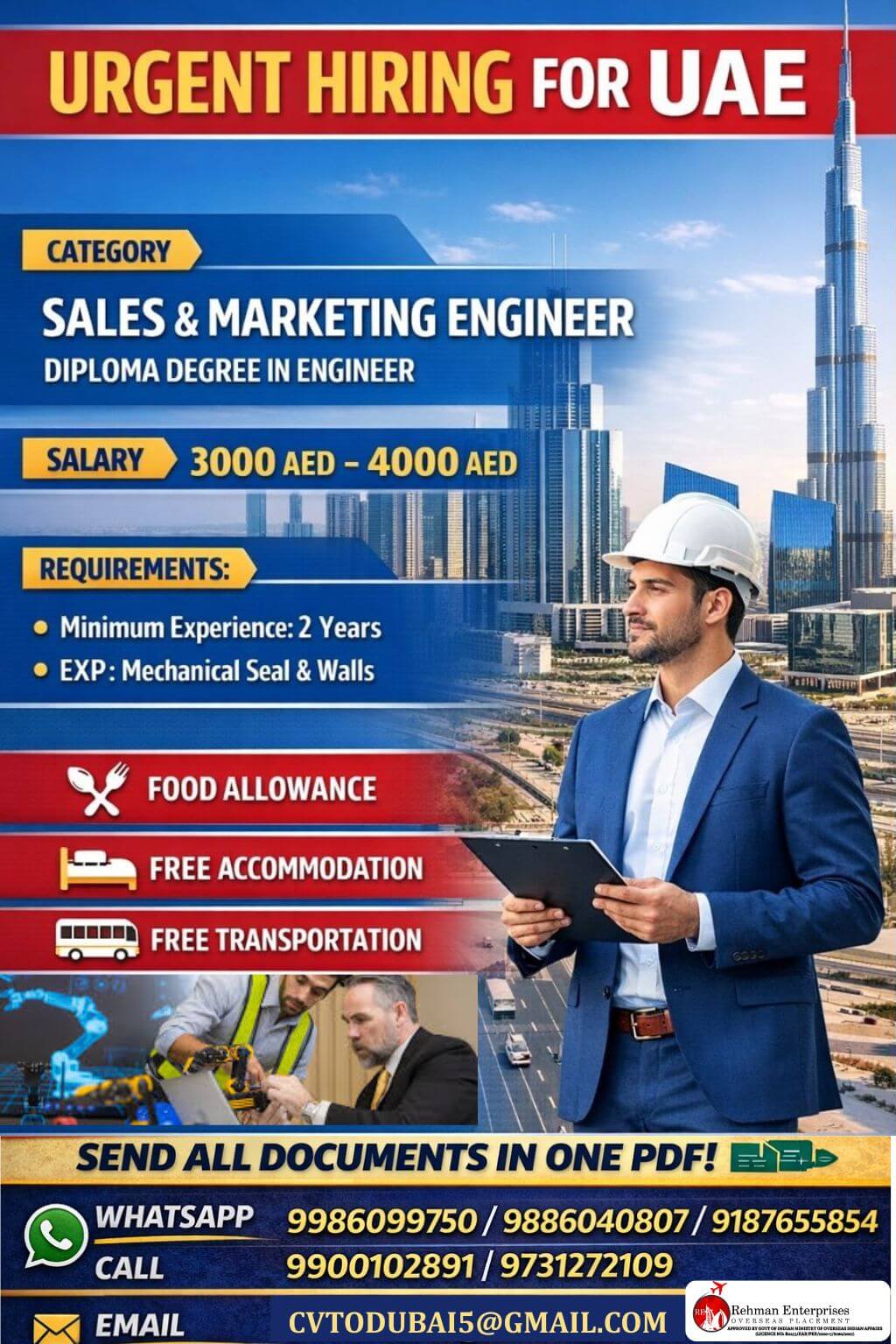 URGENT HIRING FOR UAE URGENT HIRING FOR UAE