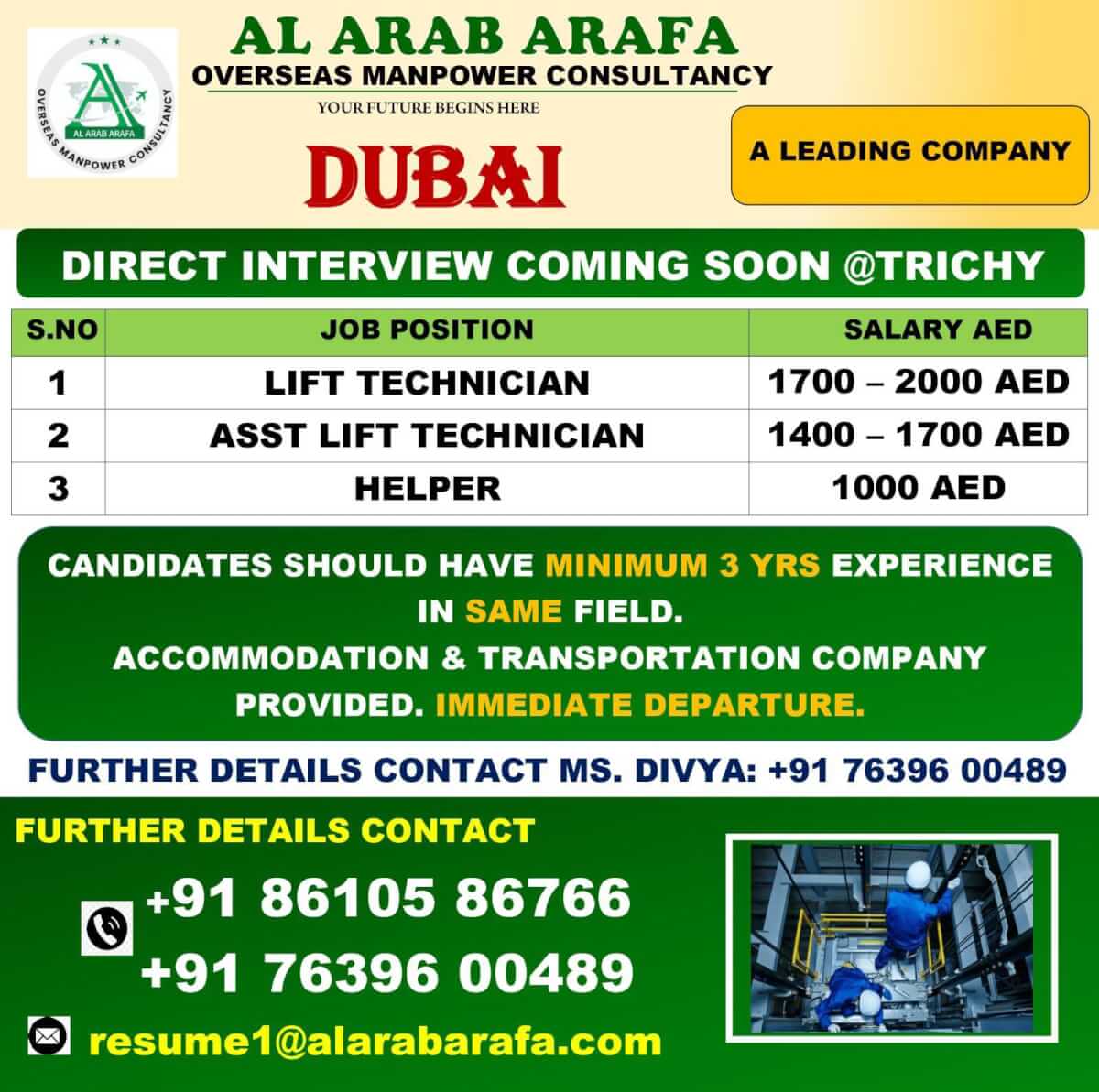 DIRECT INTERVIEW COMING SOON @ TRICHY