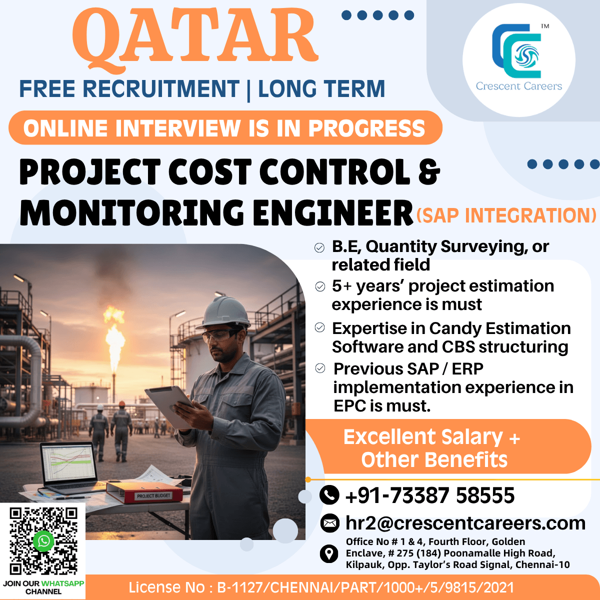 PROJECT COST CONTROL & MONITORING ENGINEER
