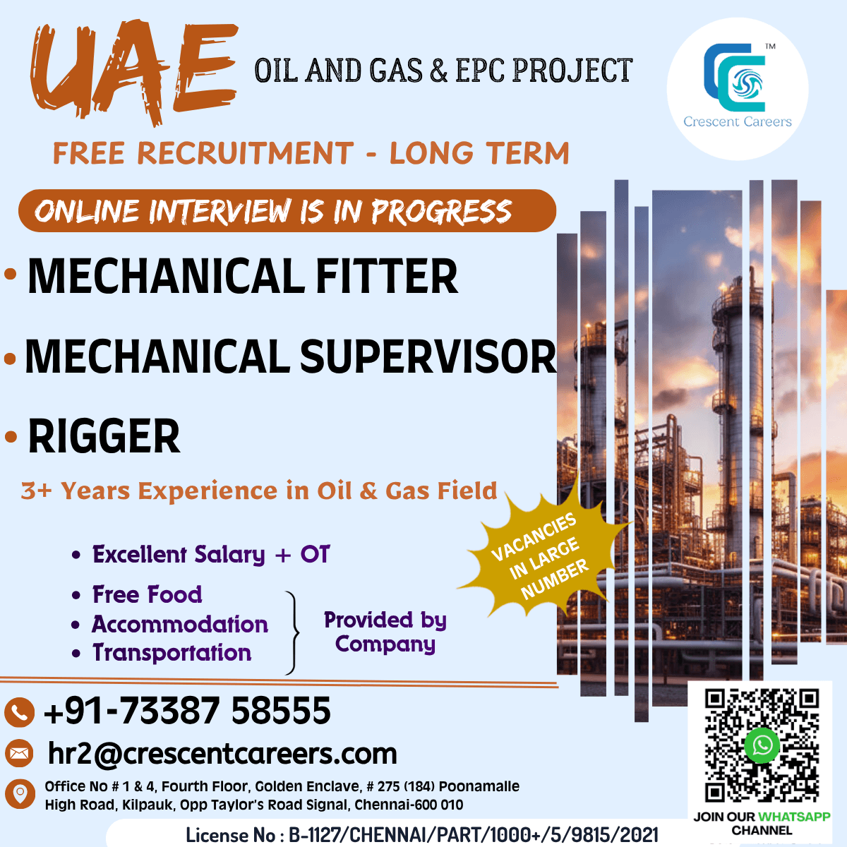 FREE RECRUITMENT FOR UAE COUNTRY