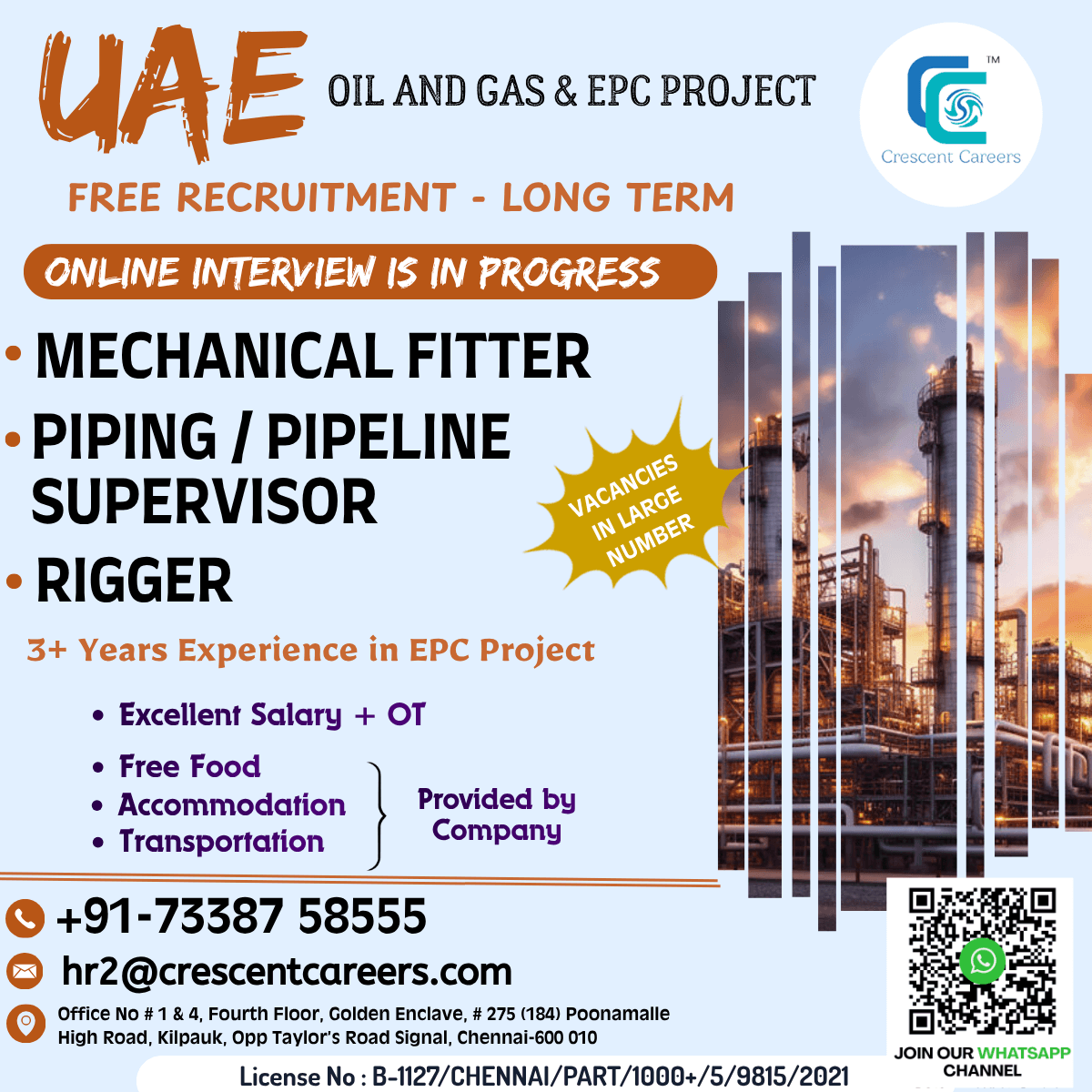 FREE RECRUITMENT FOR UAE COUNTRY