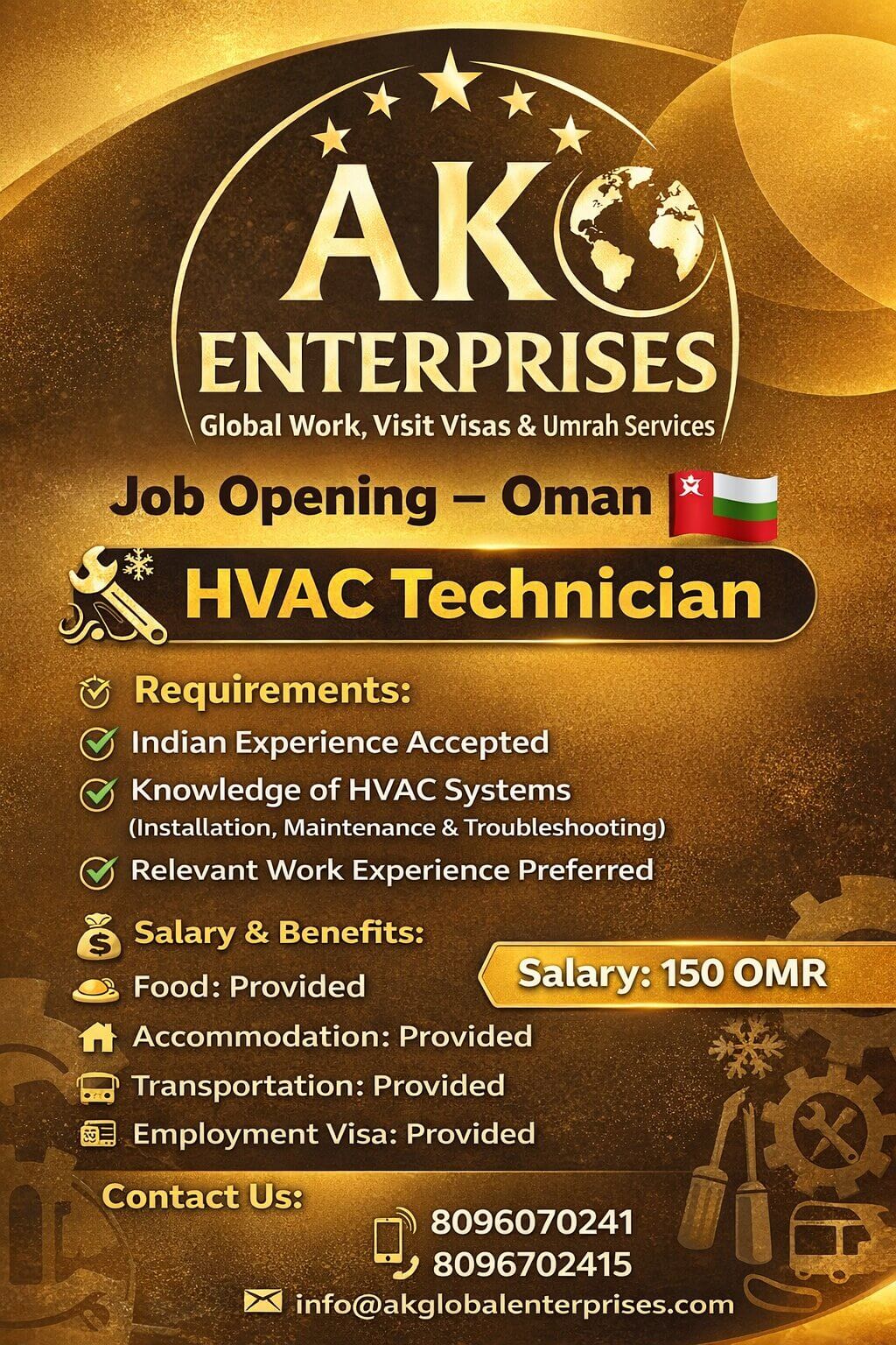 Job Opening: HVAC Technician – Oman ??