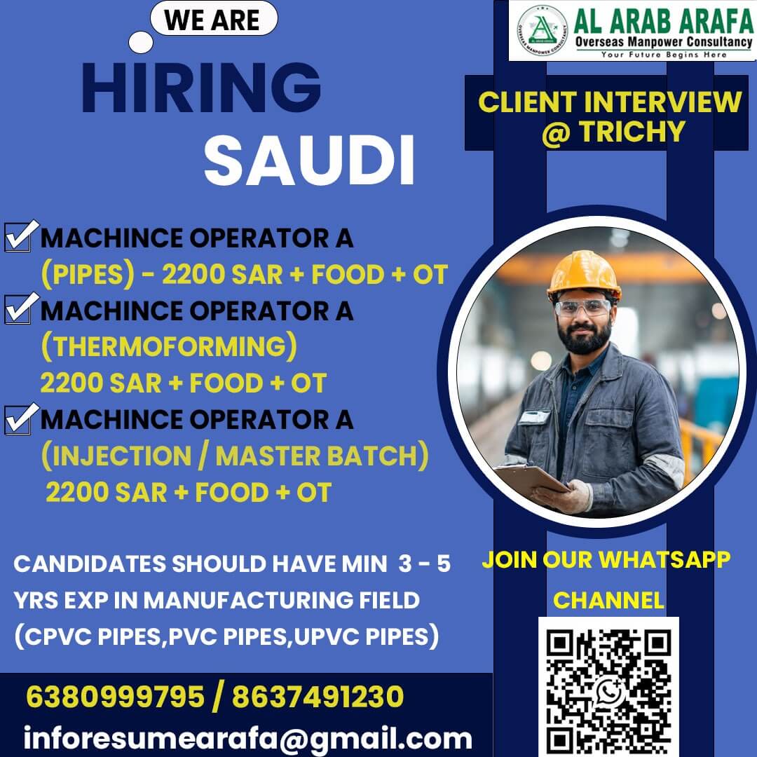 DIRECT INTERVIEW COMING SOON @ TRICHY