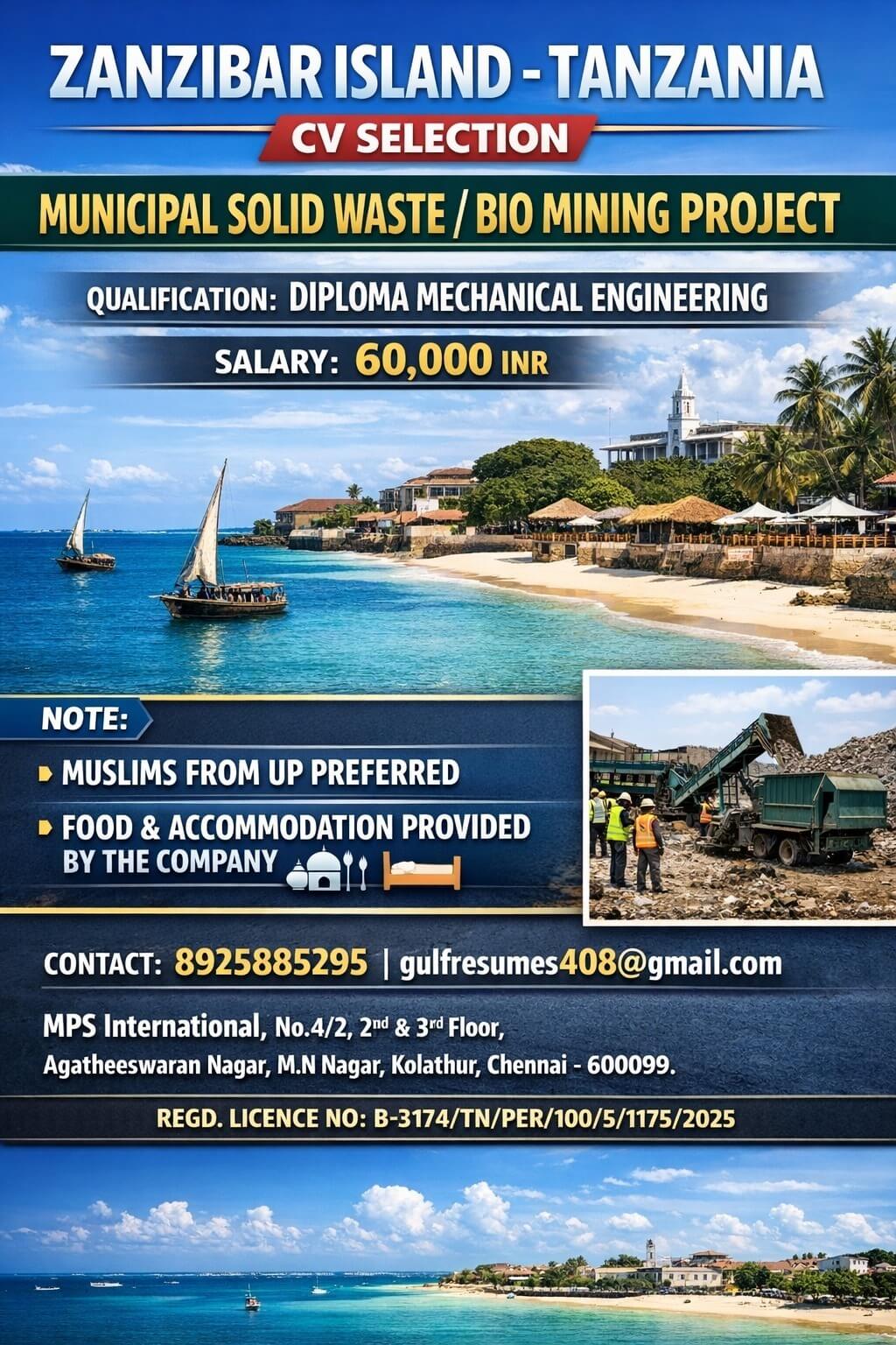 ZANZIBAR ISLAND - TANZANIA CV SELECTION