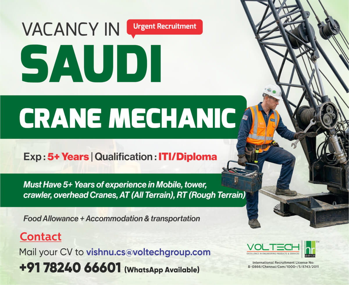 Urgent Recruitment for one of the Leading Company in Saudi