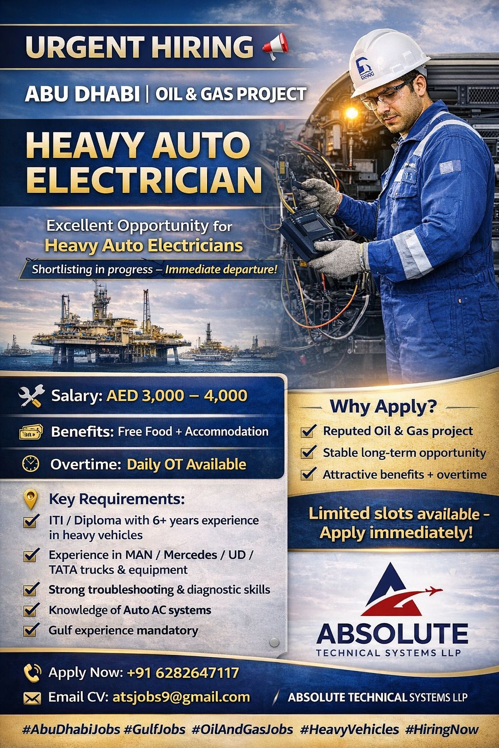 Auto Electrician for Abu Dhabi