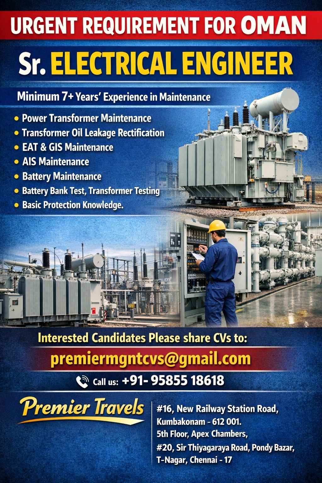 Sr Electrical Engineer - Maintenance