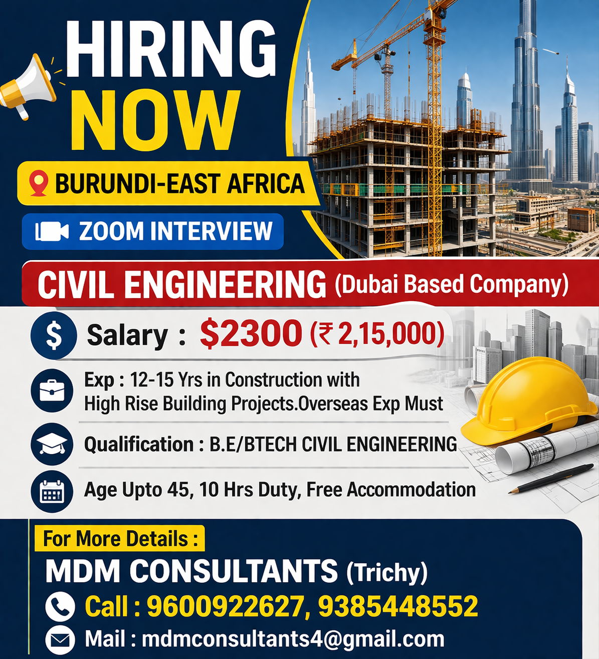 HIRING FOR EAST AFRICA (BURUNDI)
