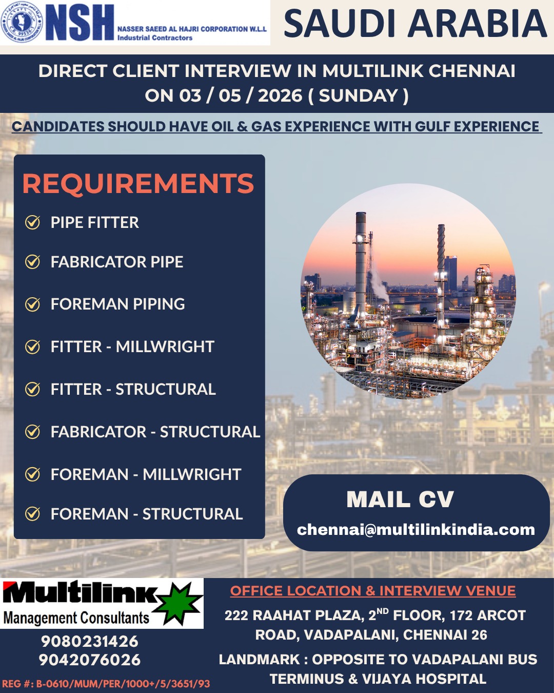 PIPE / STRUCTURAL / MILLWRIGHT