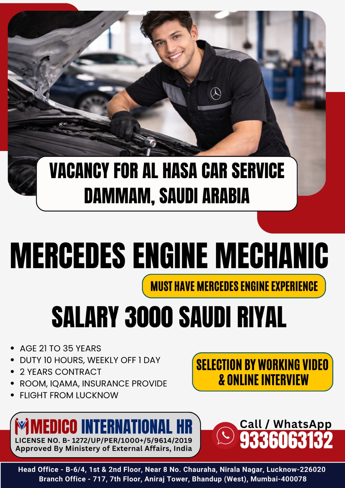 Mercedes Engine Mechanic