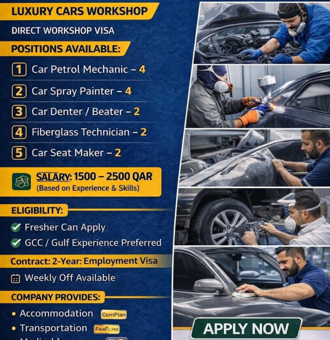 WE ARE HIRING FOR QATAR