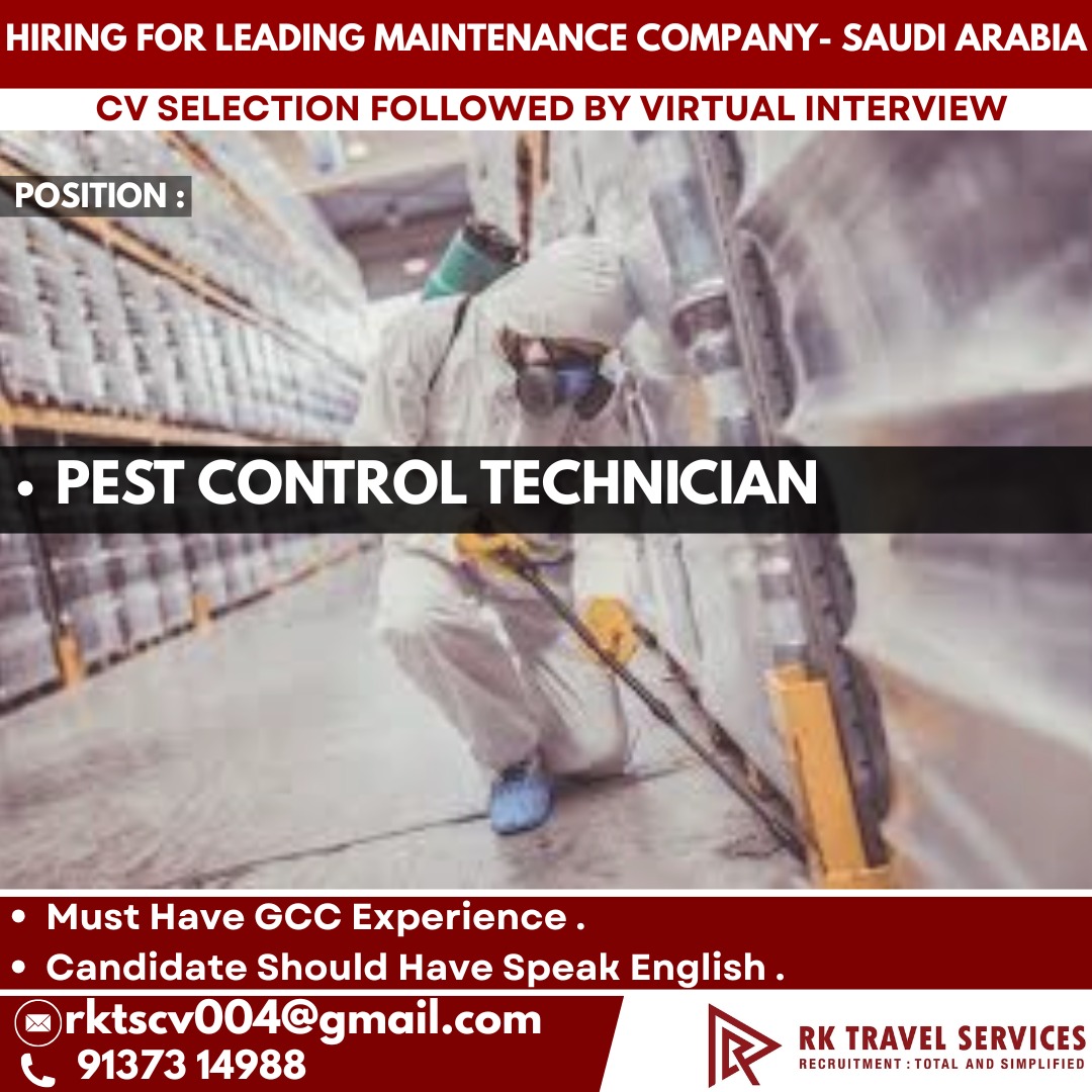 HIRING FOR LEADING MAINTENANCE COMPANY-SAUDI ARABIA