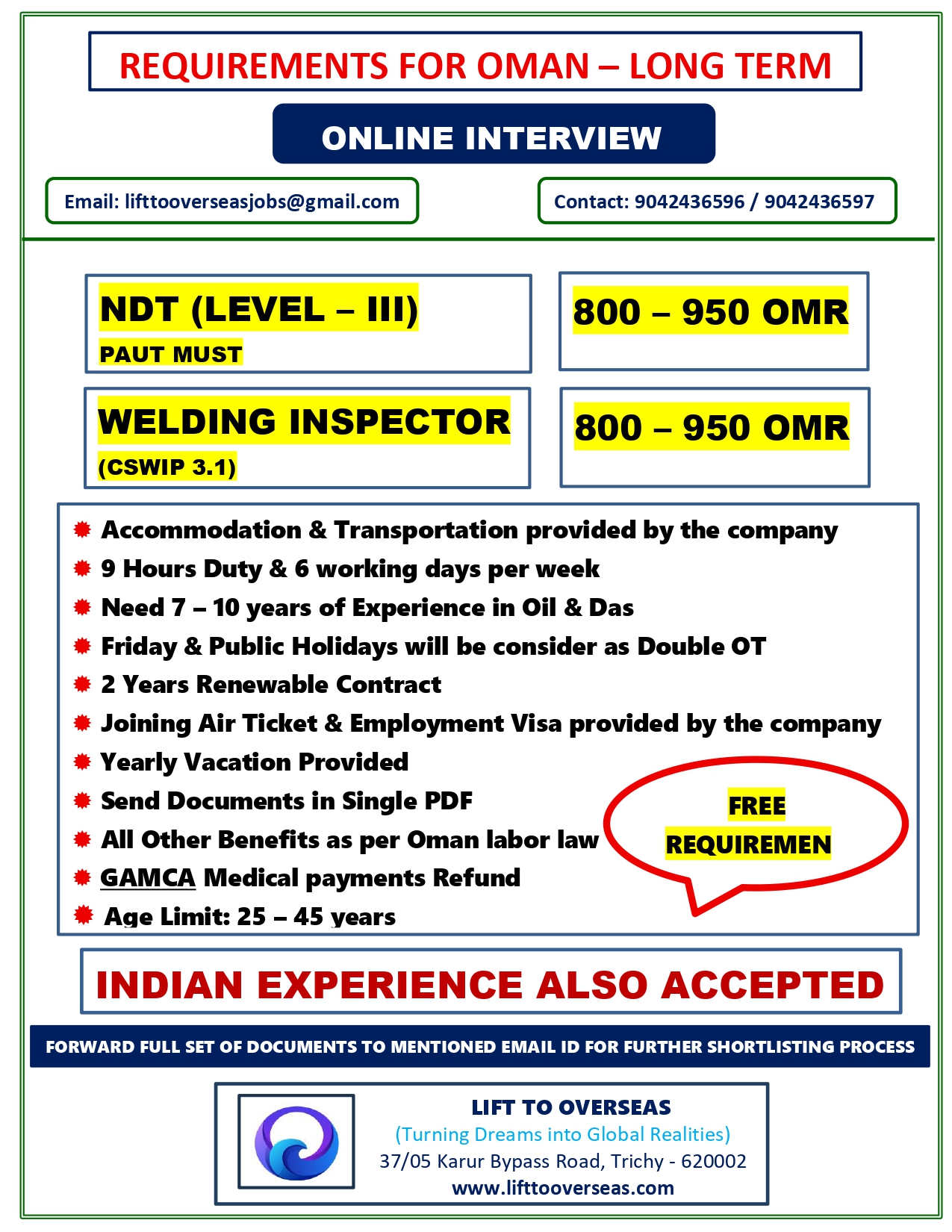 NDT (LEVEL III) - PAUT MUST, WELDING INSPECTOR (CSWIP 3.1).