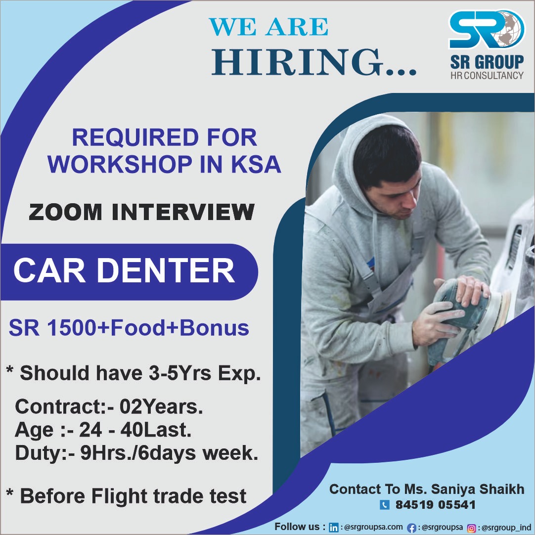 URGENT HIRING FOR SAUDI ARABIA