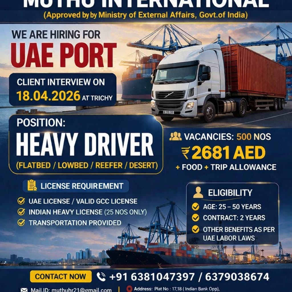 WANTED FOR UAE PORT