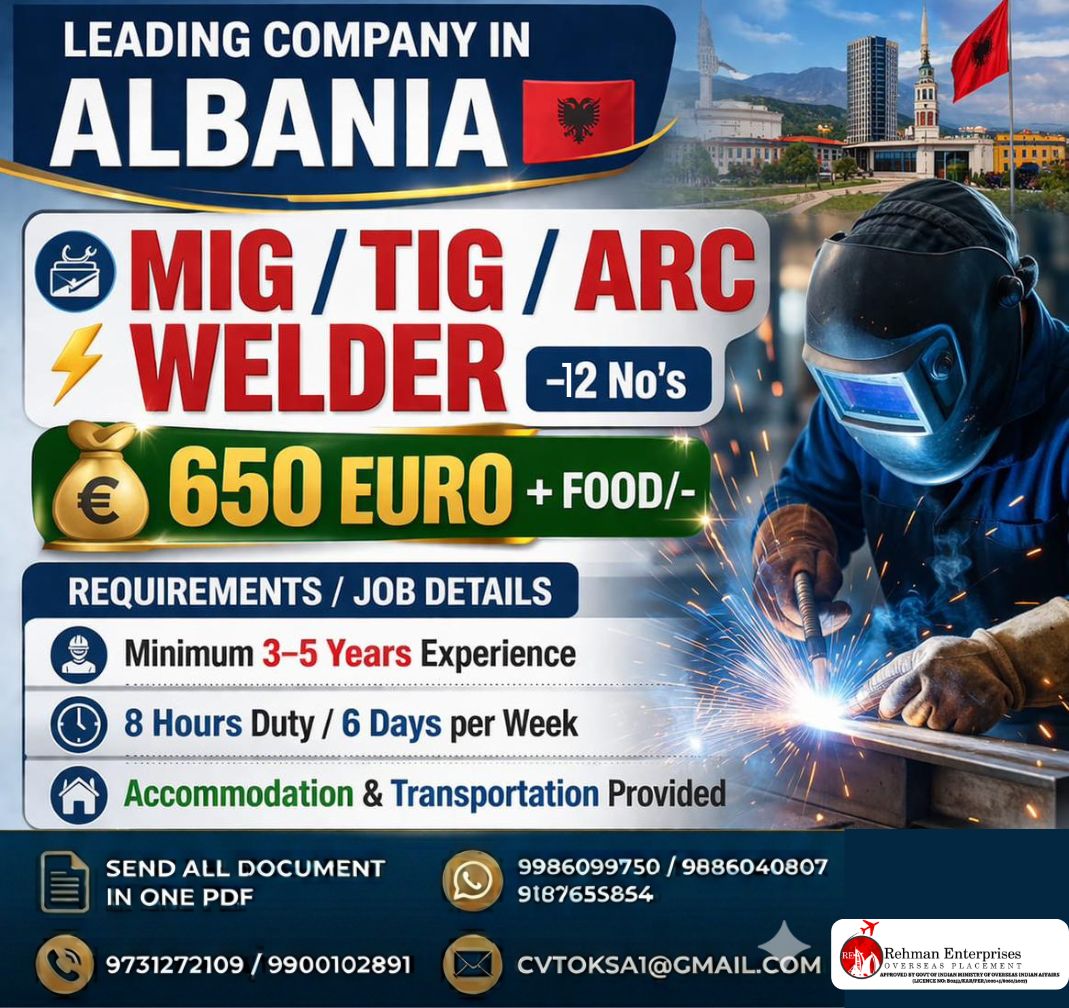HIRING FOR ALBANIA