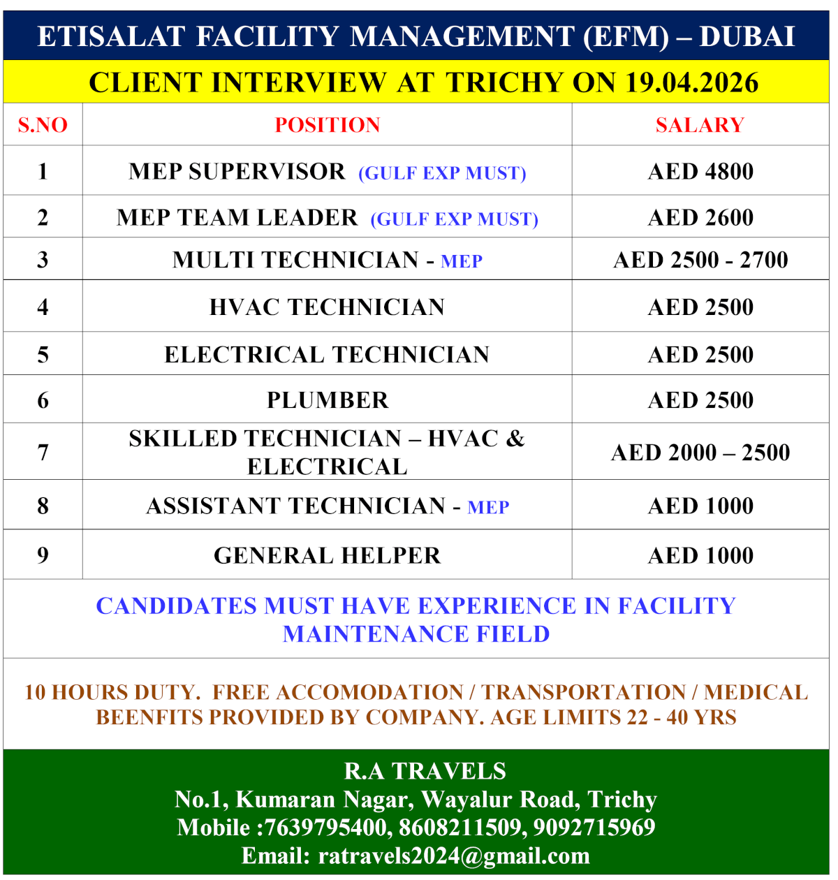 ETISALAT FACILITY MANAGEMENT (EFM) – DUBAI ETISALAT FACILITY MANAGEMENT (EFM) – DUBAI