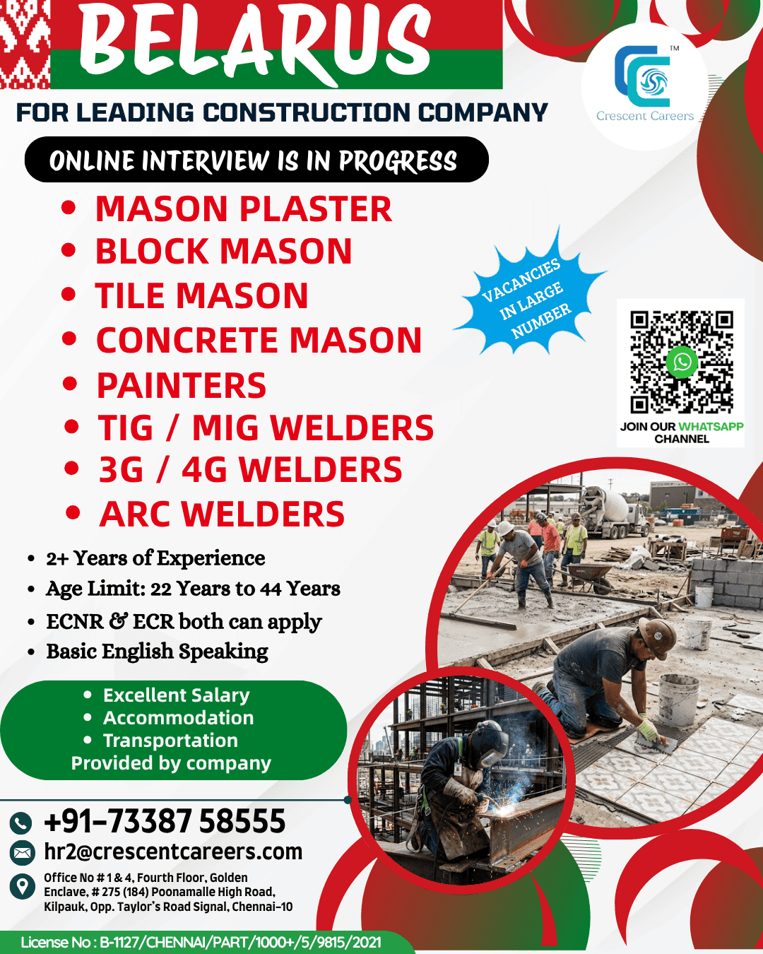 RECRUITMENT FOR BELARUS