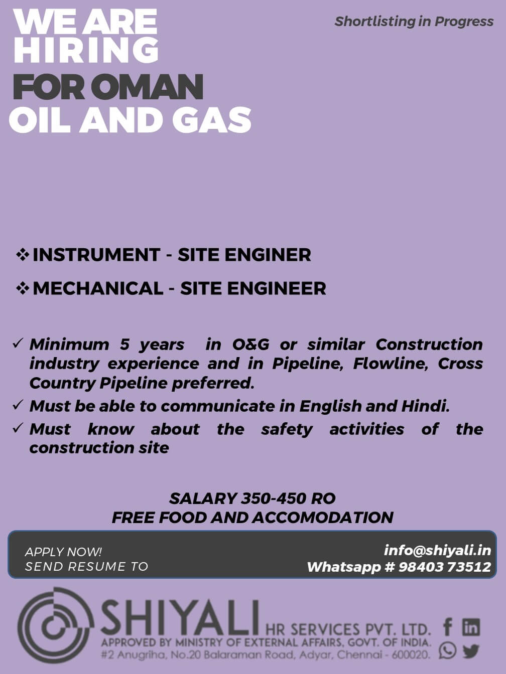 PERMIT APPLICANT MECHANICAL / INSTRUMENT