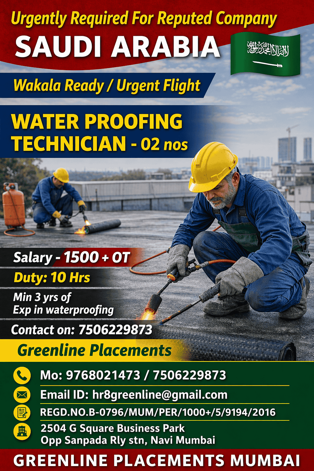 URGENTLY REQUIRED FOR FACILITY MANAGEMENT CO. KSA