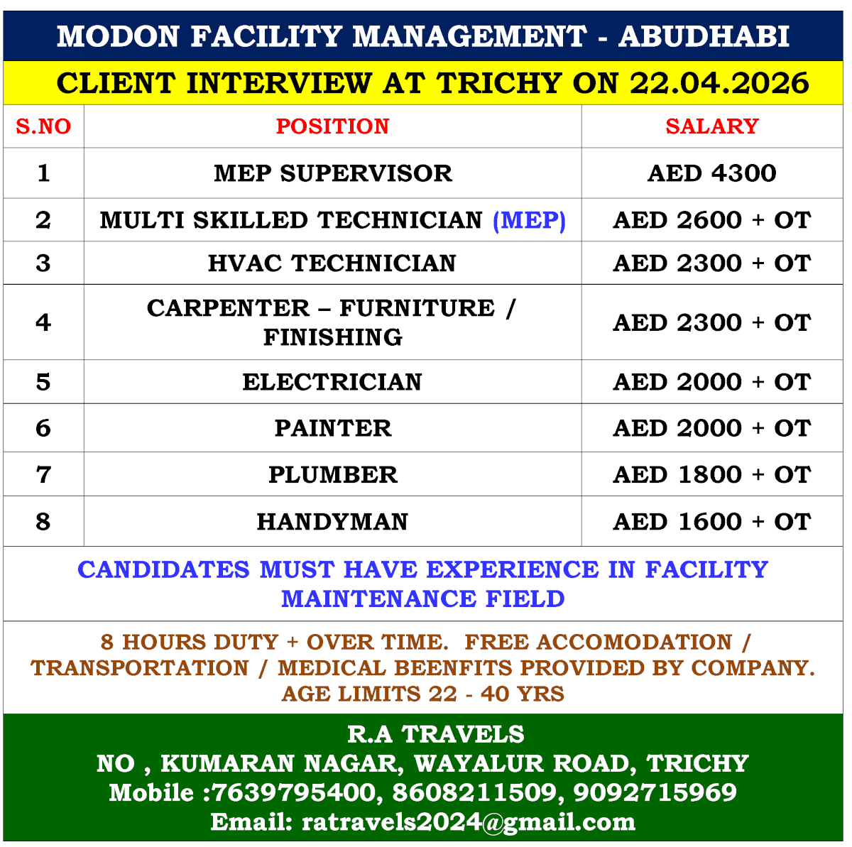 MODON FACILITY MANAGEMENT - ABUDHABI