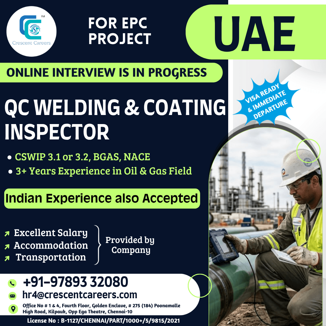 QC WELDING & COATING INSPECTOR