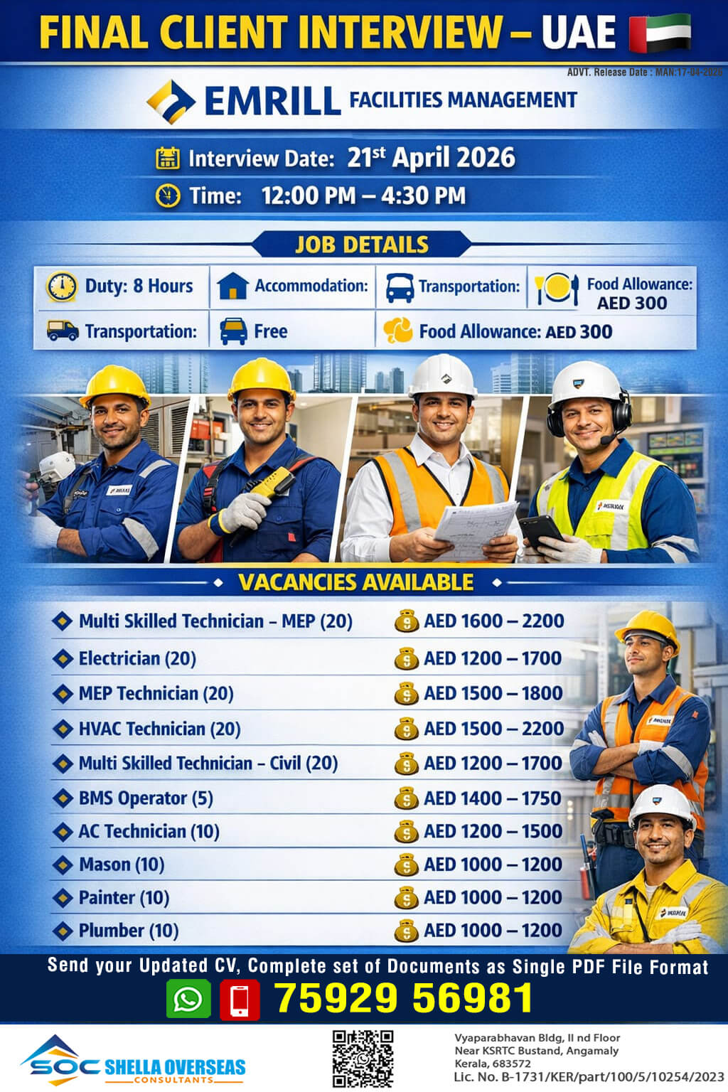 Technicians, Operators and Maintenance UAE
