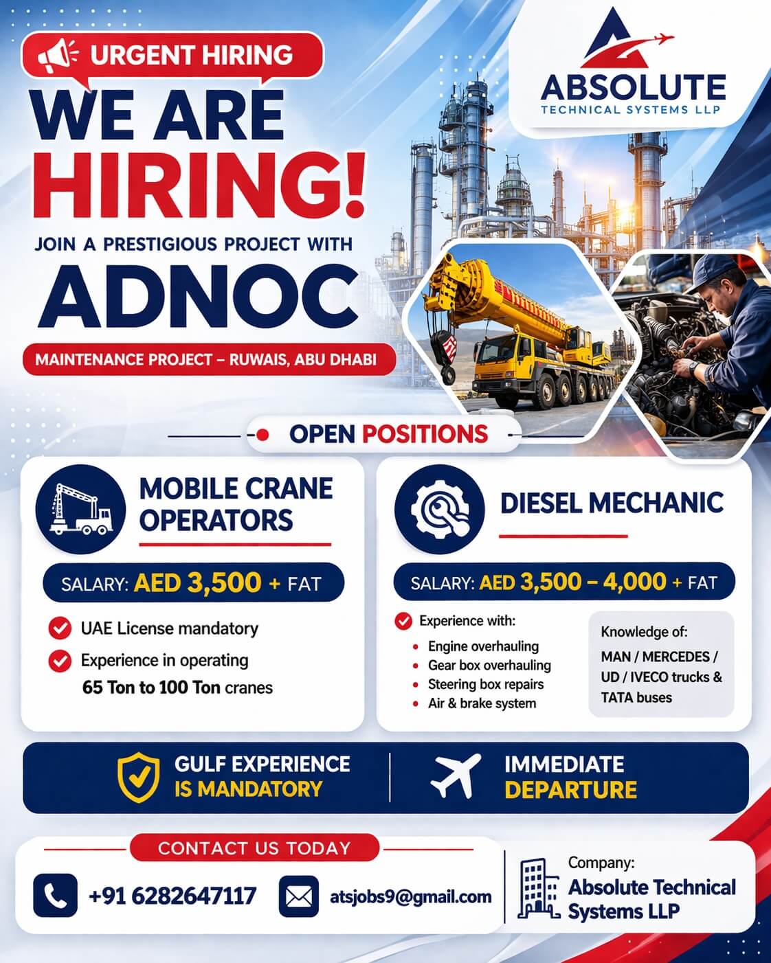 Diesel Mechanic & Crane Operator