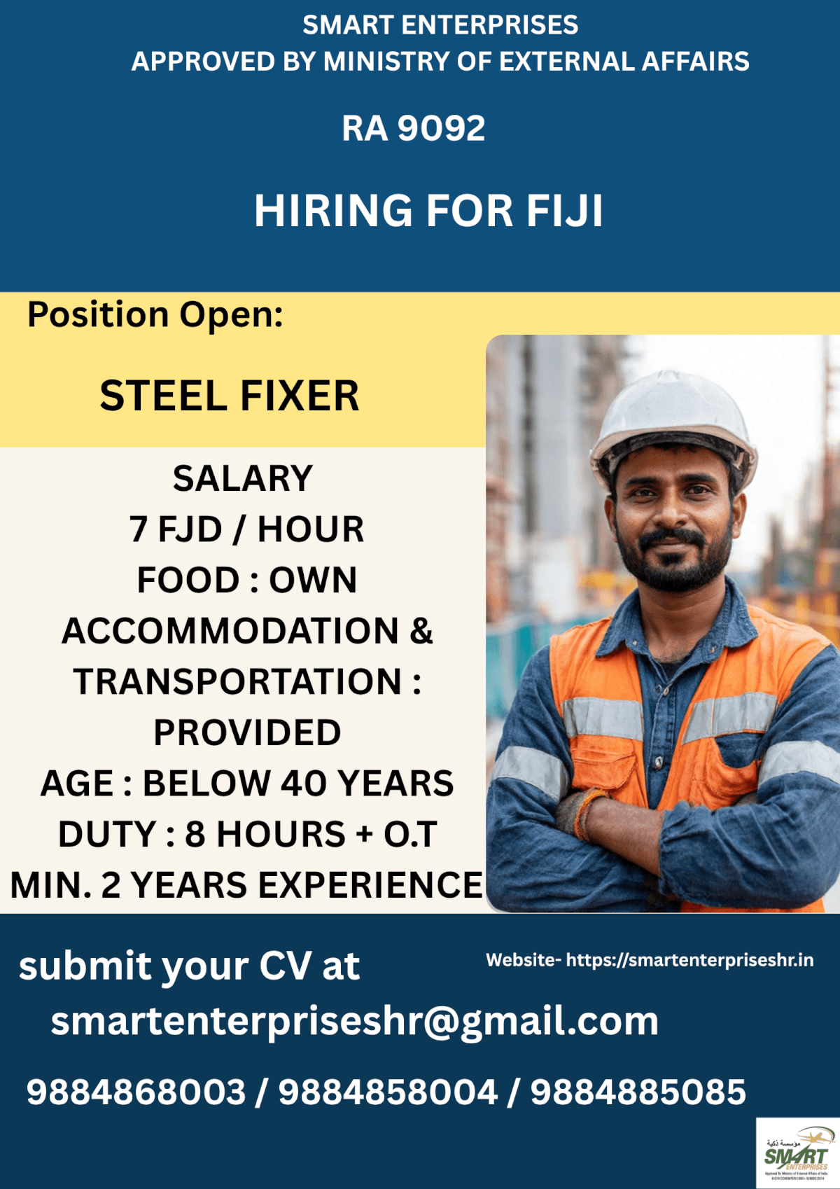 URGENT REQUIREMENT FOR FIJI