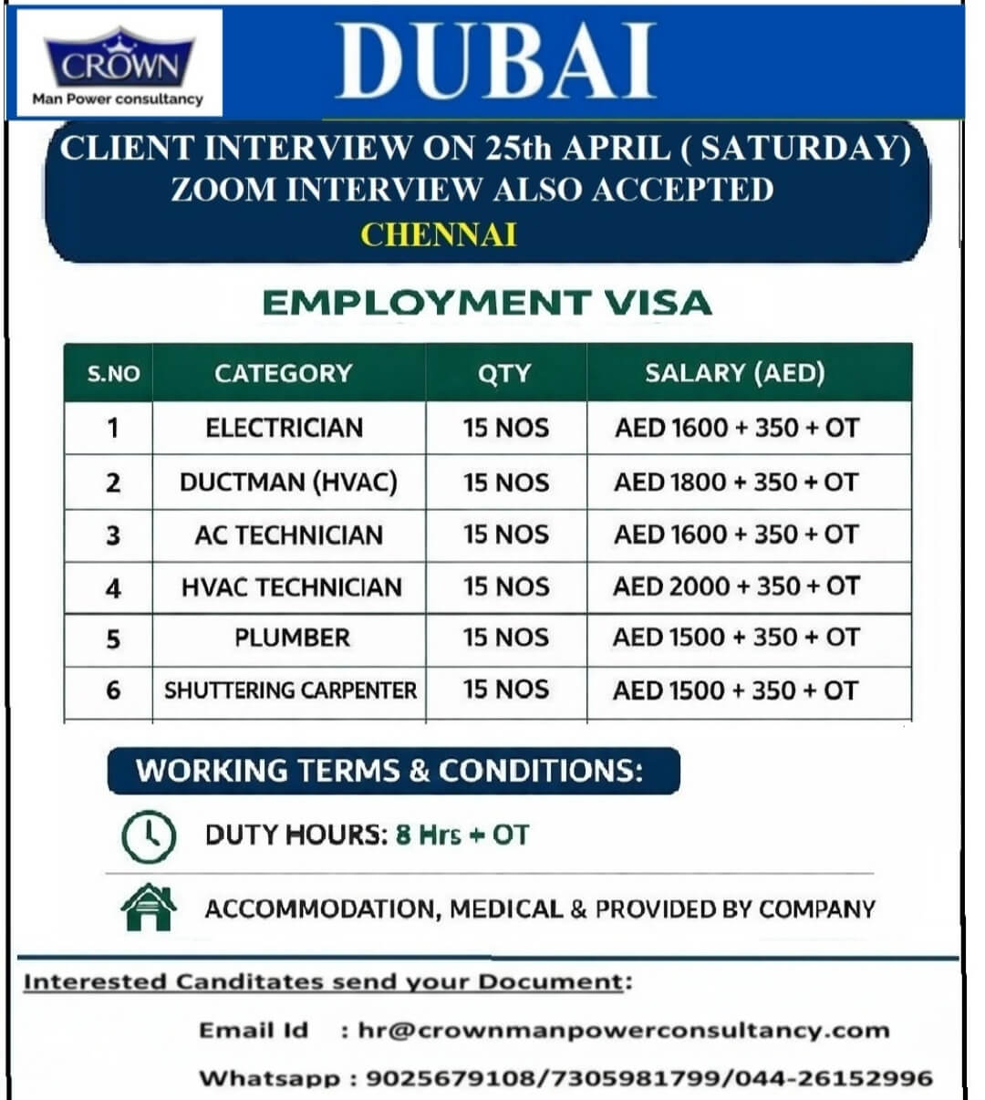 Hiring Now Dubai