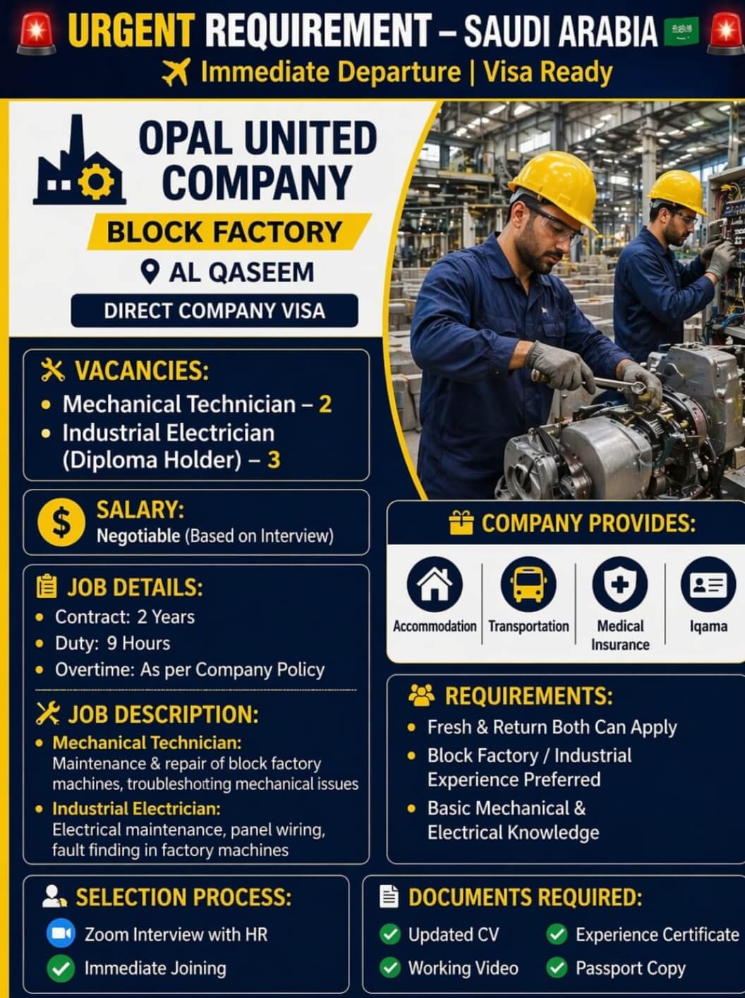 WE ARE HIRING ON URGENT BASIS