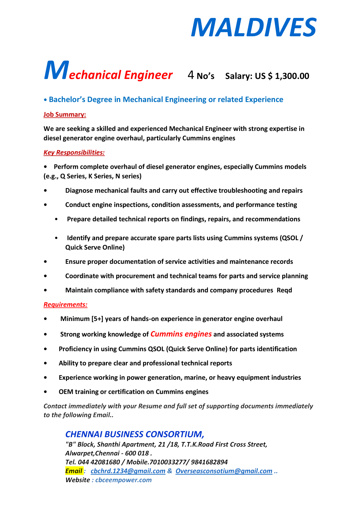 MECHANICAL ENGINEERS