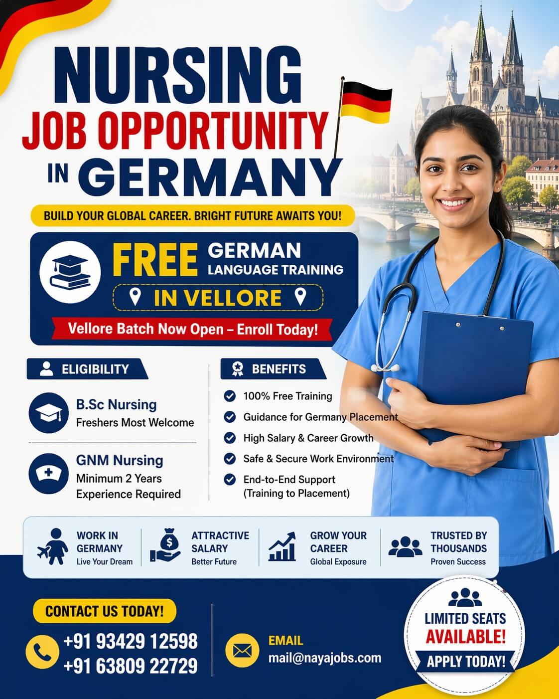 FREE German Language Training – Vellore