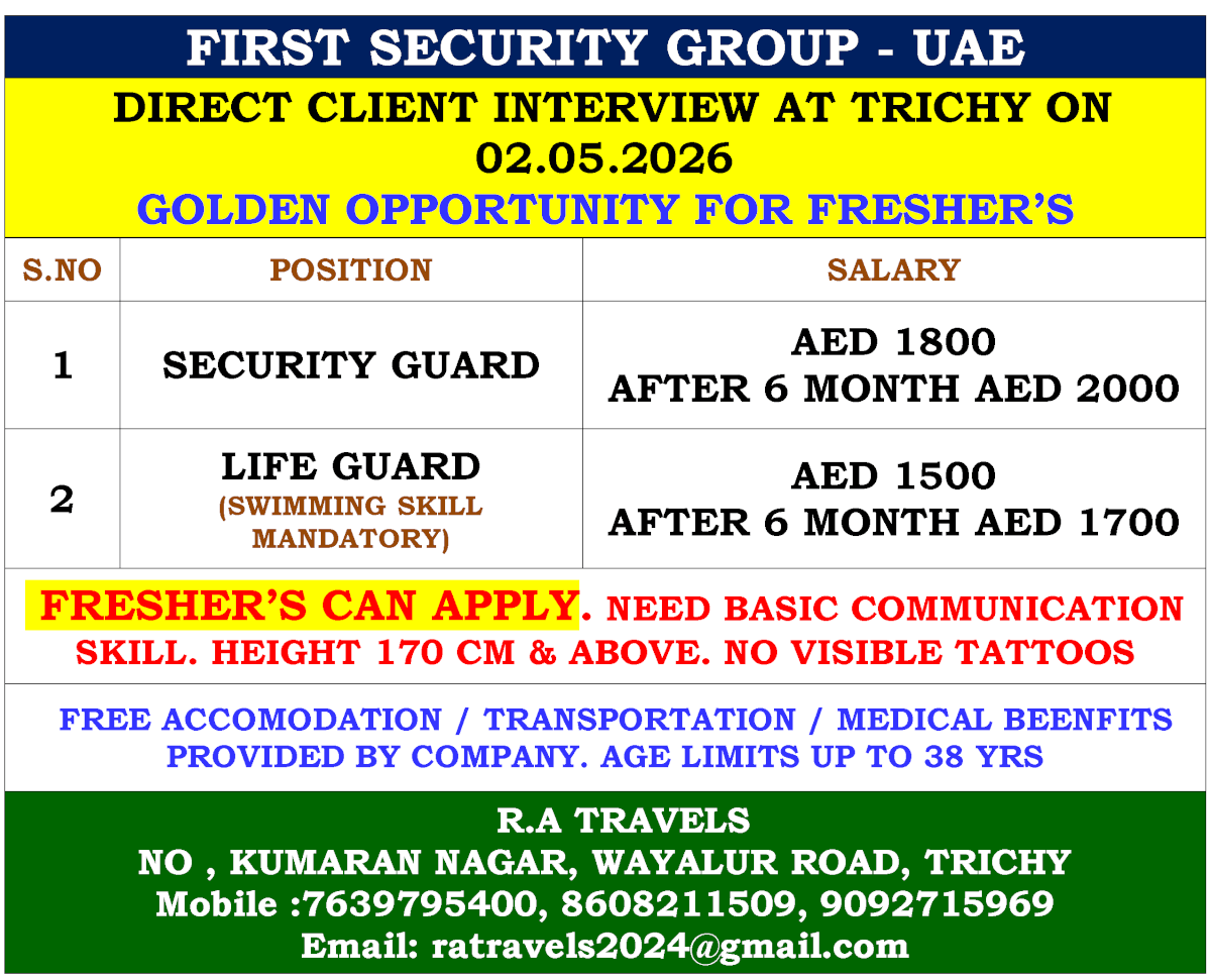 FIRST SECURITY GROUP - UAE