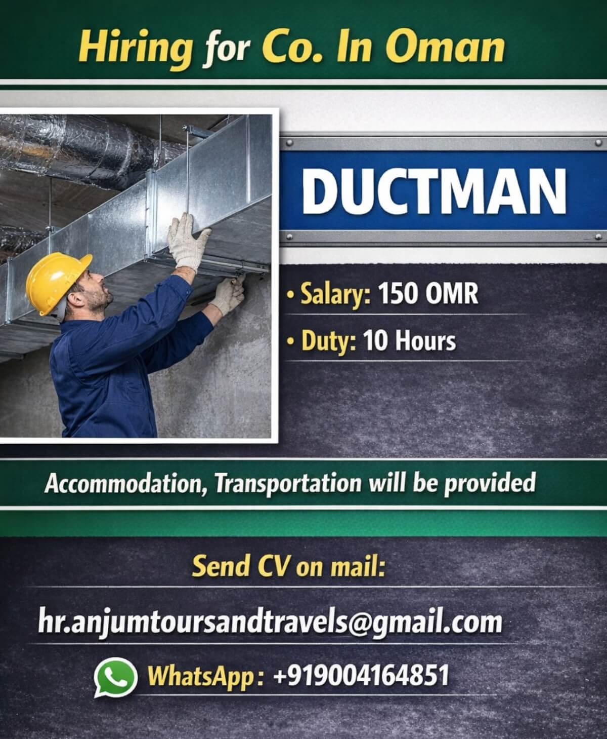 Hiring for Oman