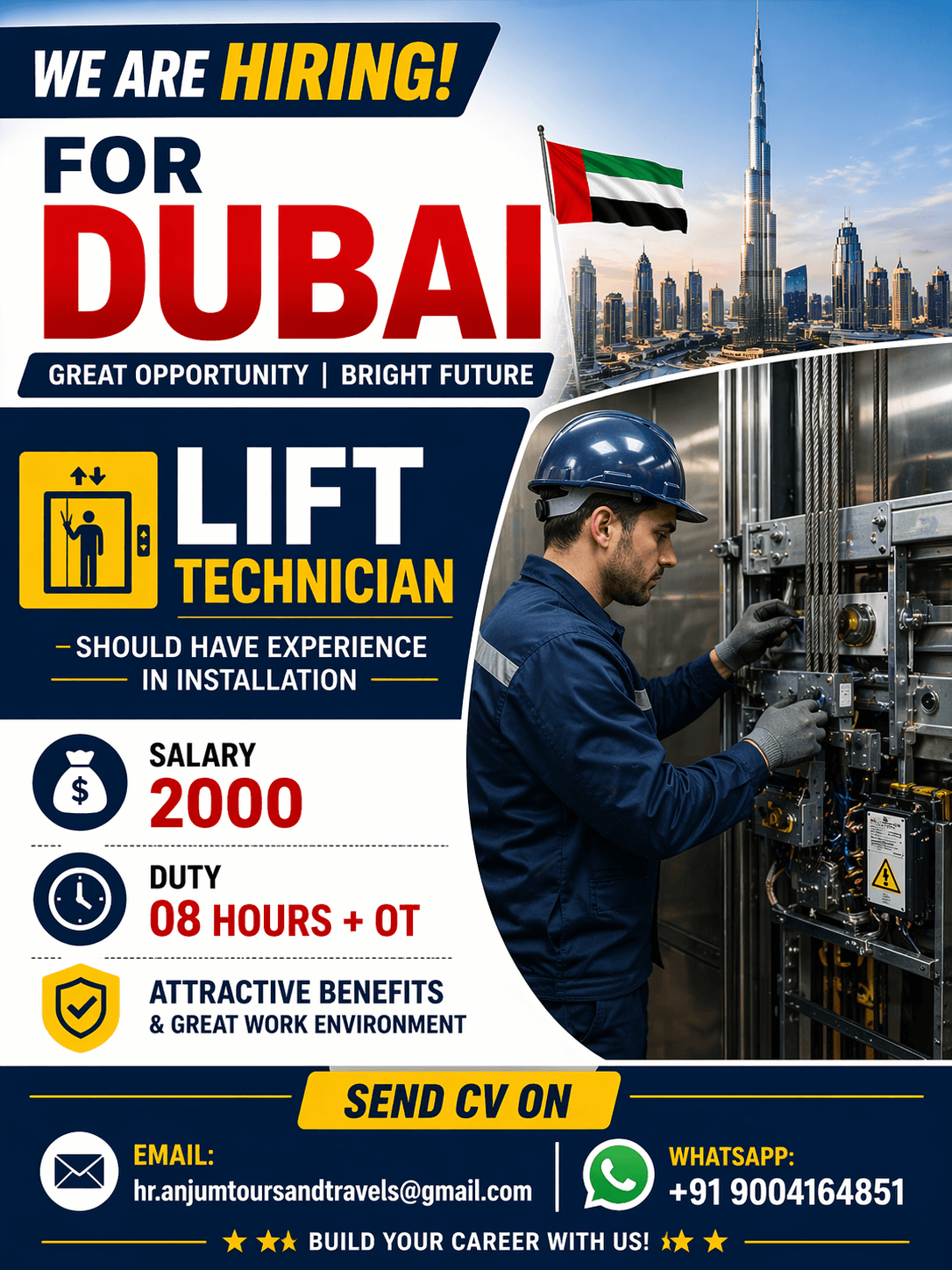 Hiring for Dubai