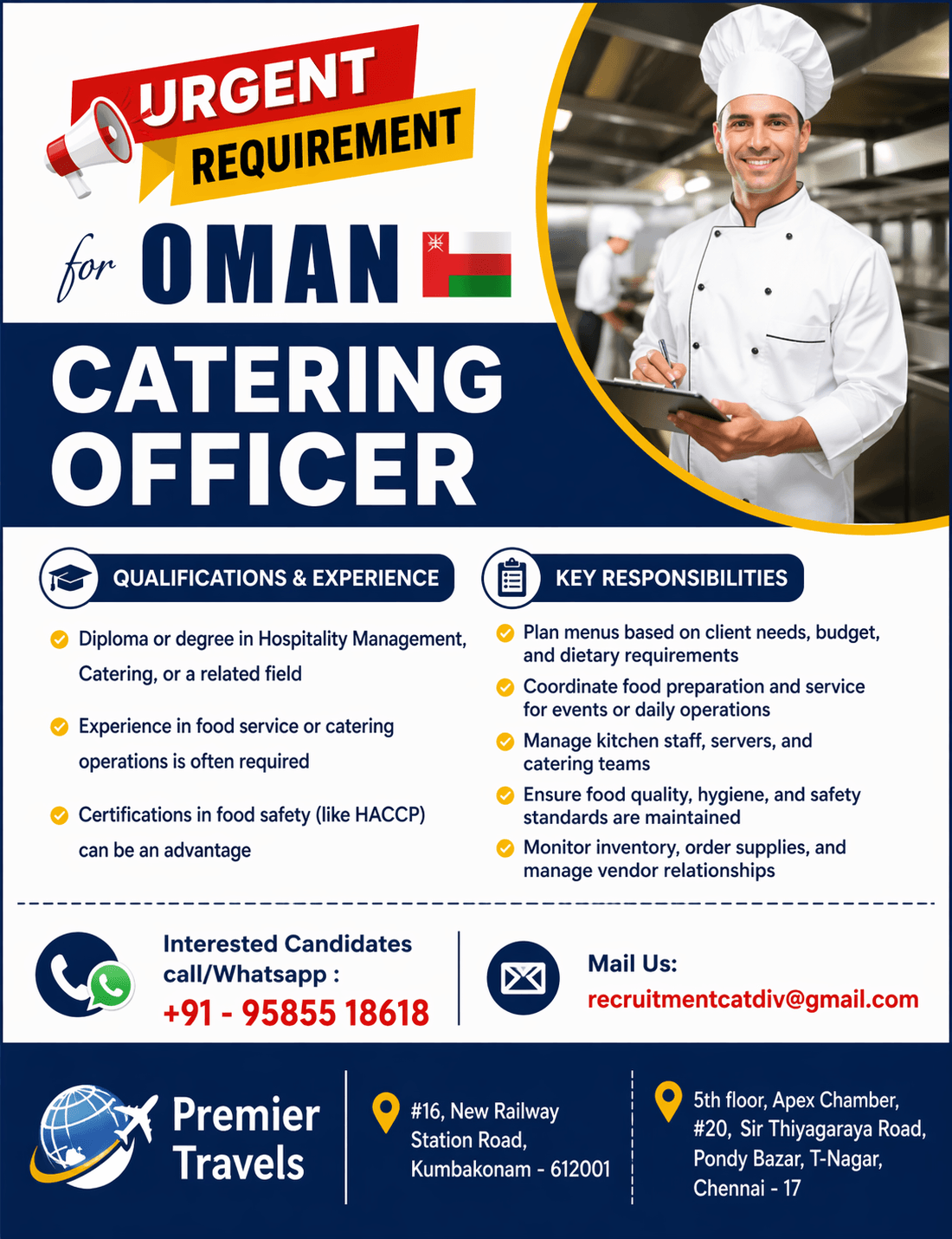 Catering Officers - Industrial Catering