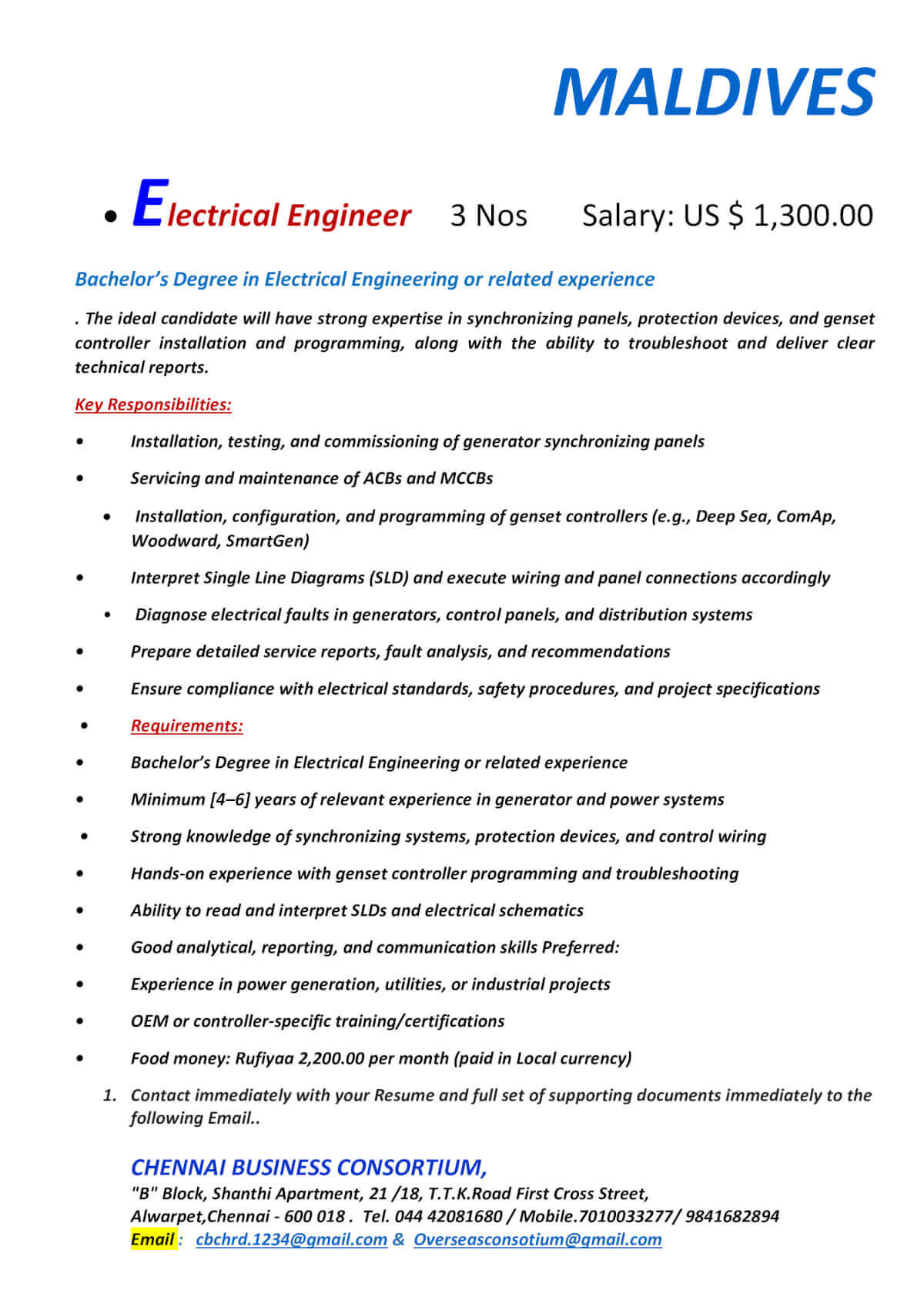 ELECTRICAL ENGINEER
