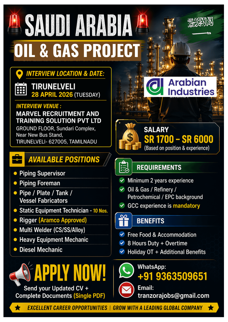 SAUDI - ARABIAN INDUSTRIES