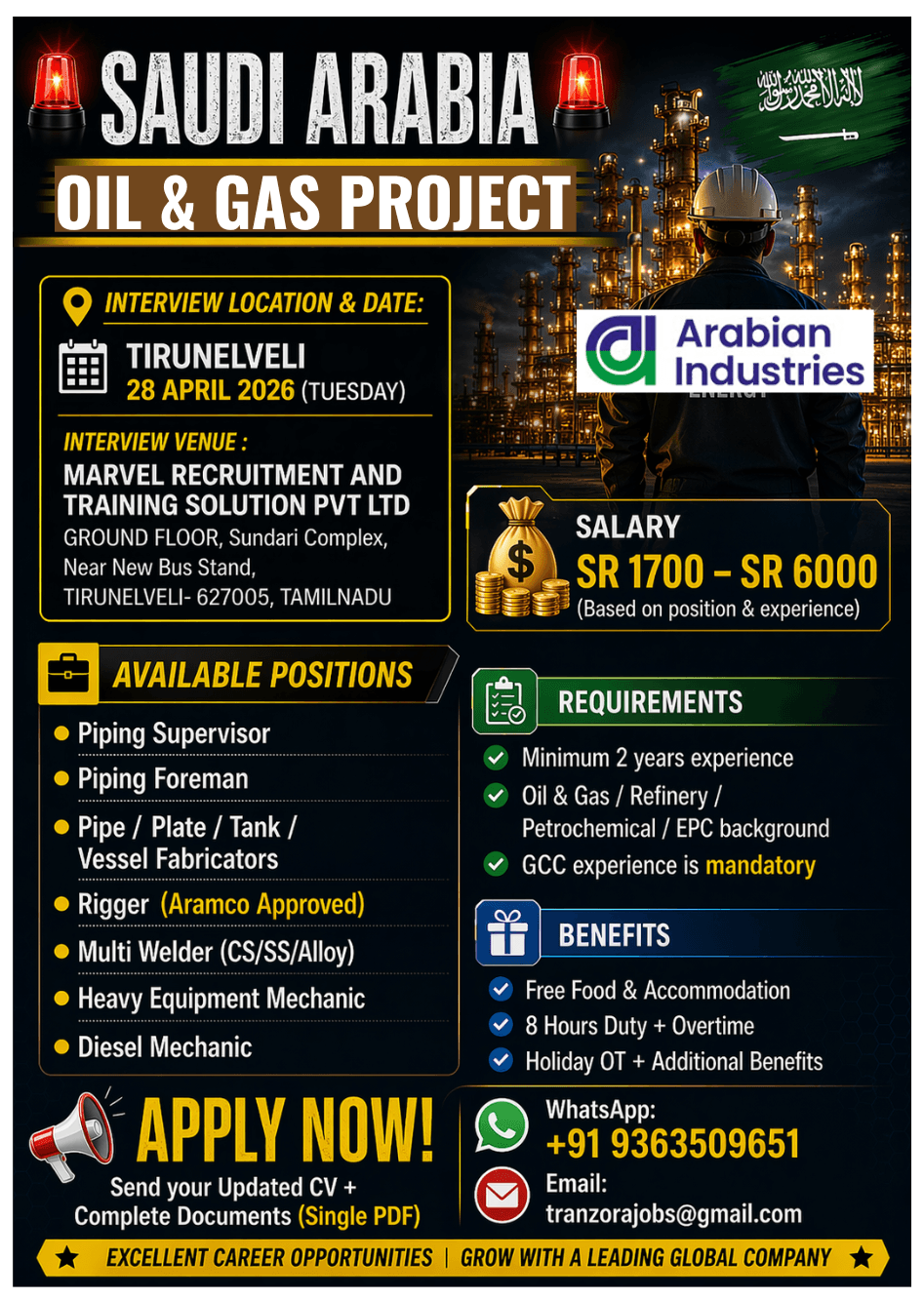SAUDI OIL AND GAS PROJECT