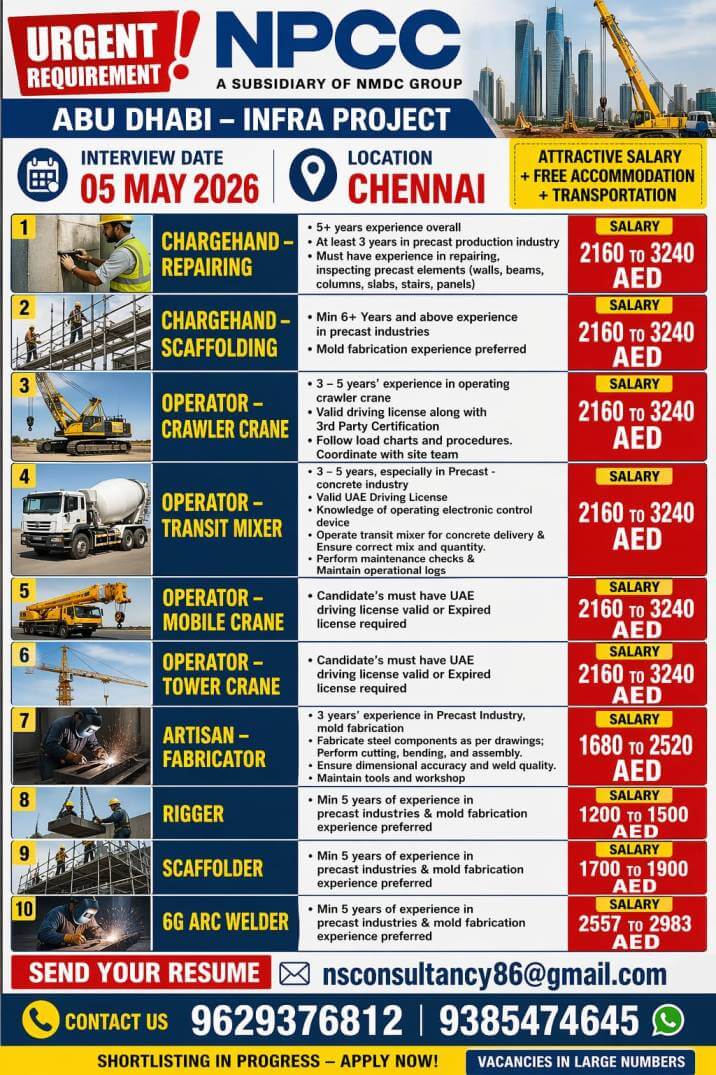 LEADING NMDC GROUP COMPANY REQUIREMENT FOR ABU DHABI