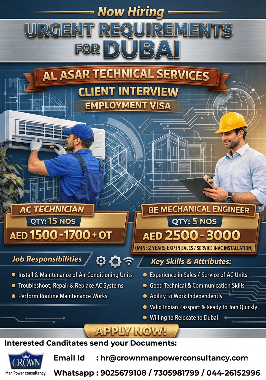 Hiring Now Dubai