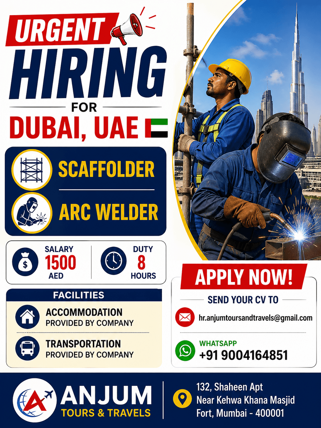 HIRING FOR UAE