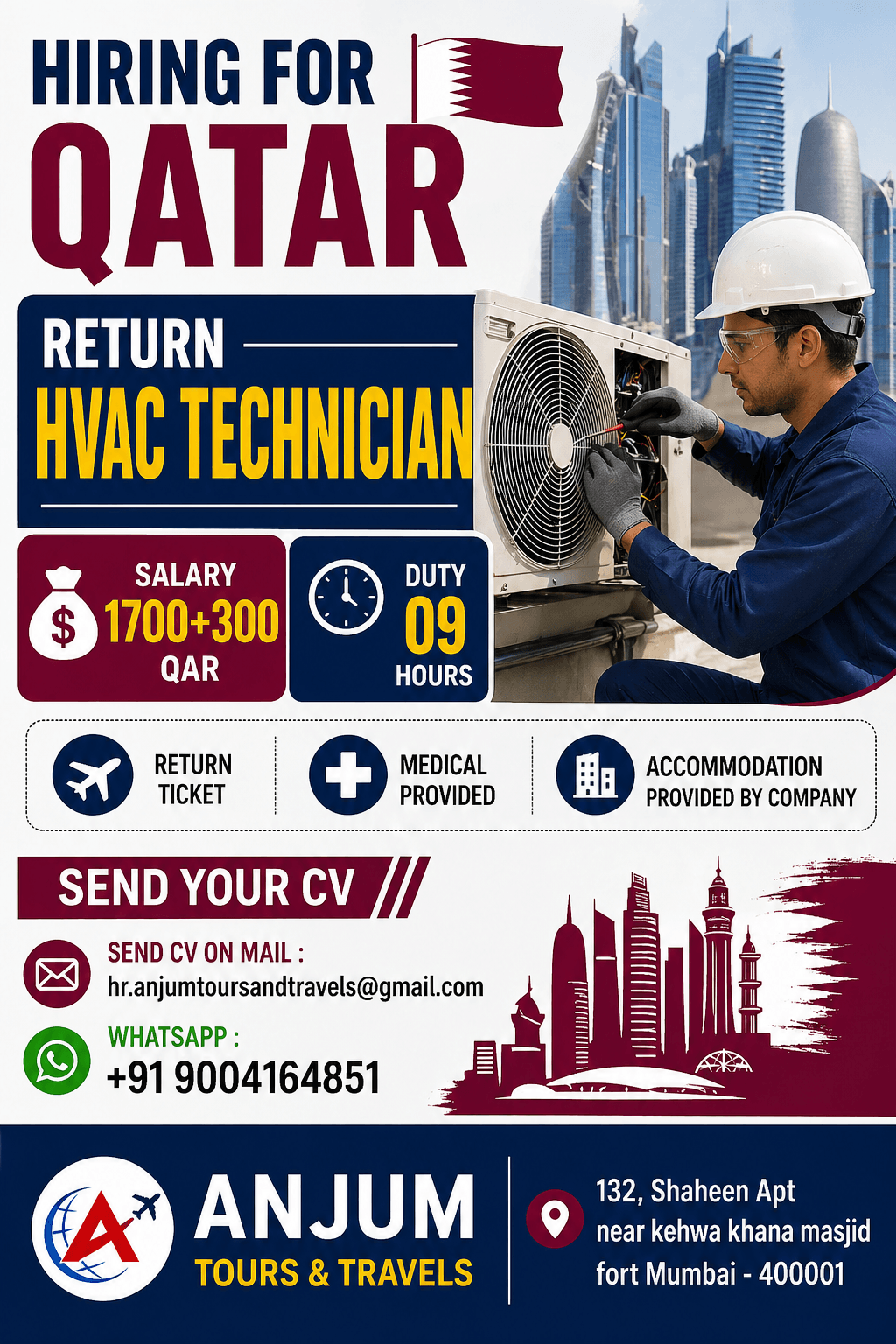 HIRING FOR QATAR
