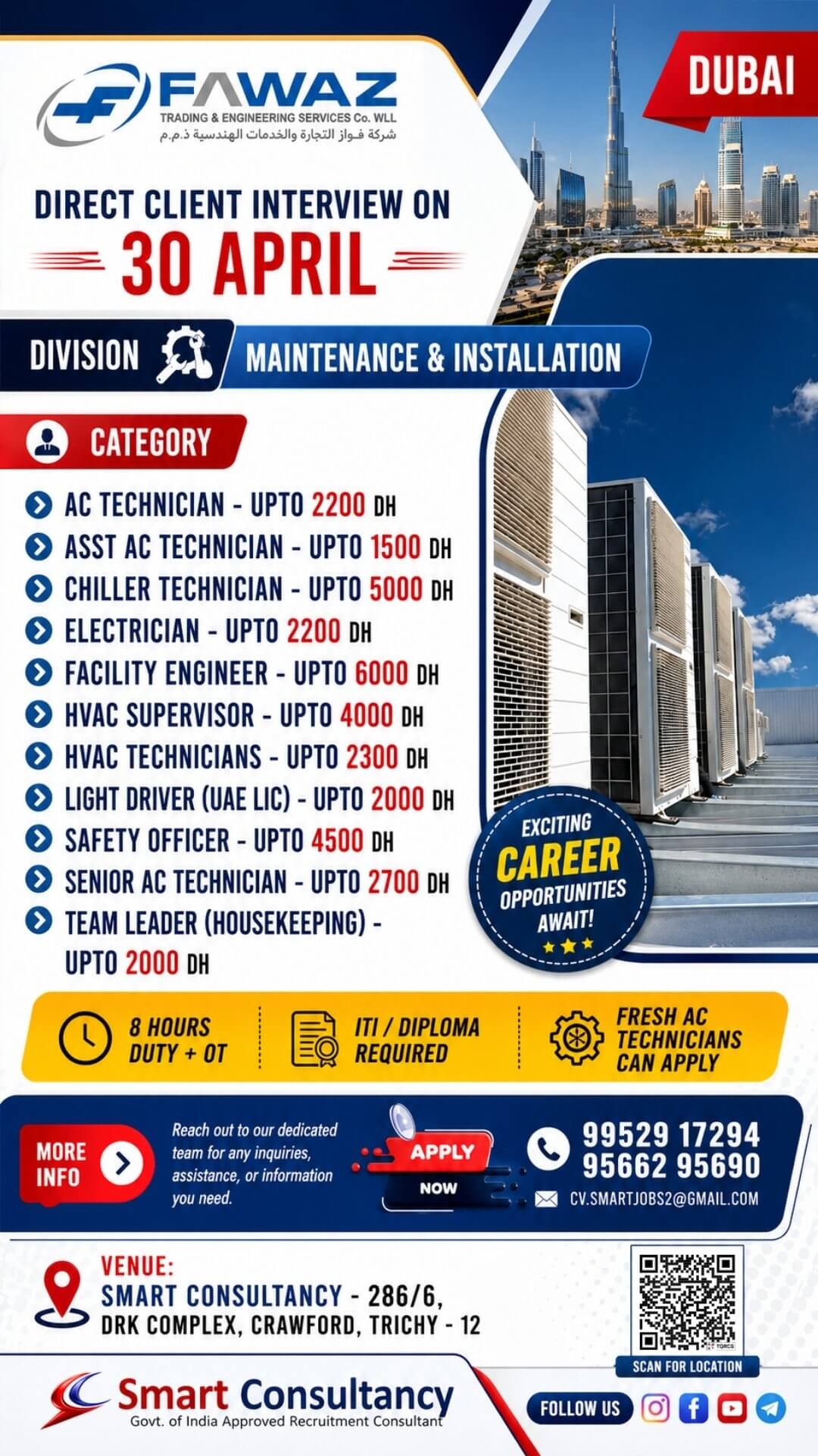 Dubai Job Alert – Direct Client Interview!