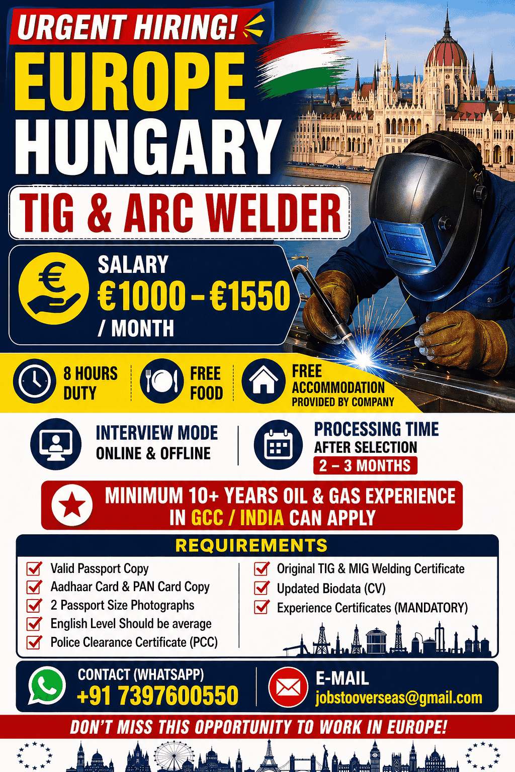 Hiring for Europe - Long Term