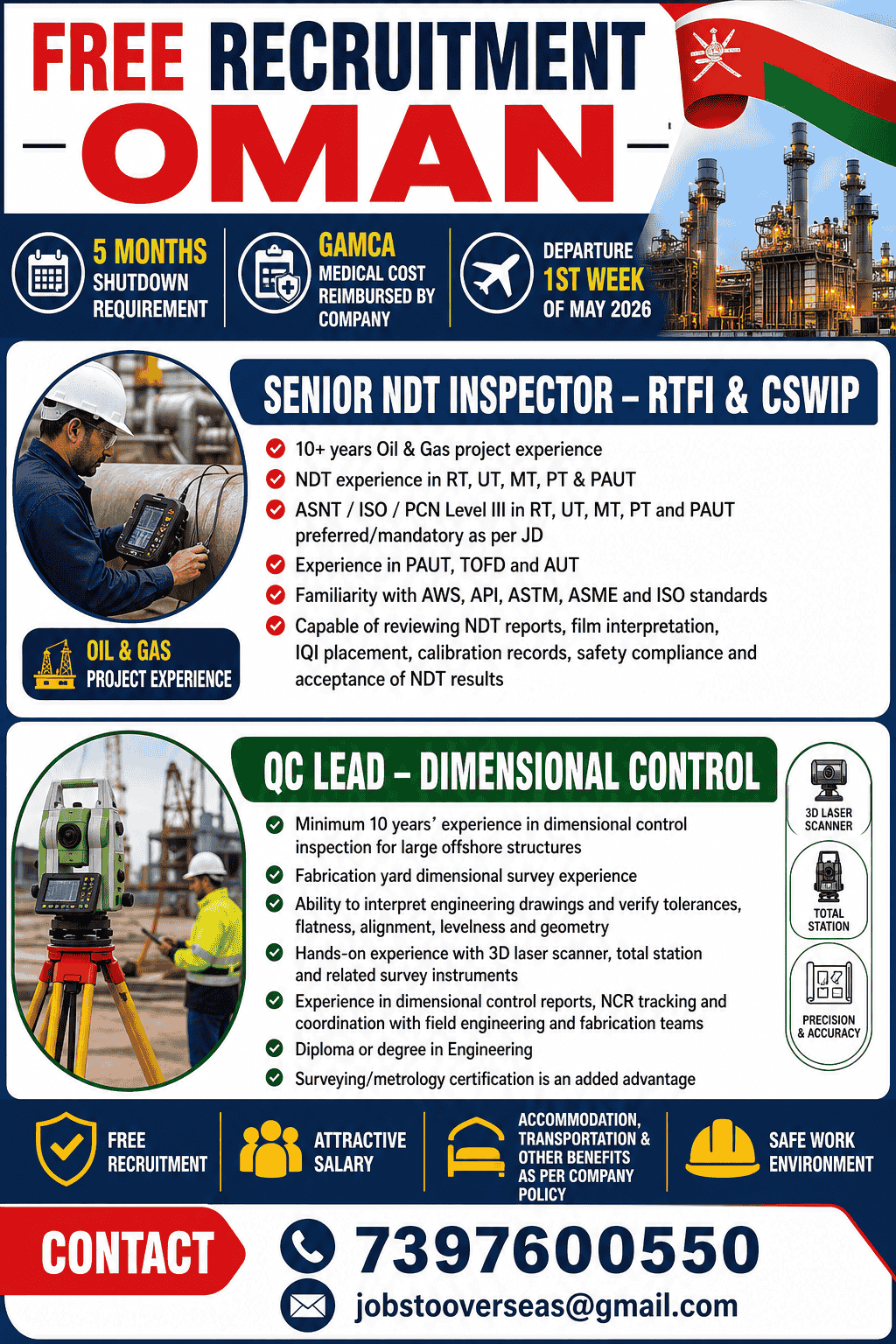 FREE RECRUITMENT - 5 MONTHS SHUTDOWN